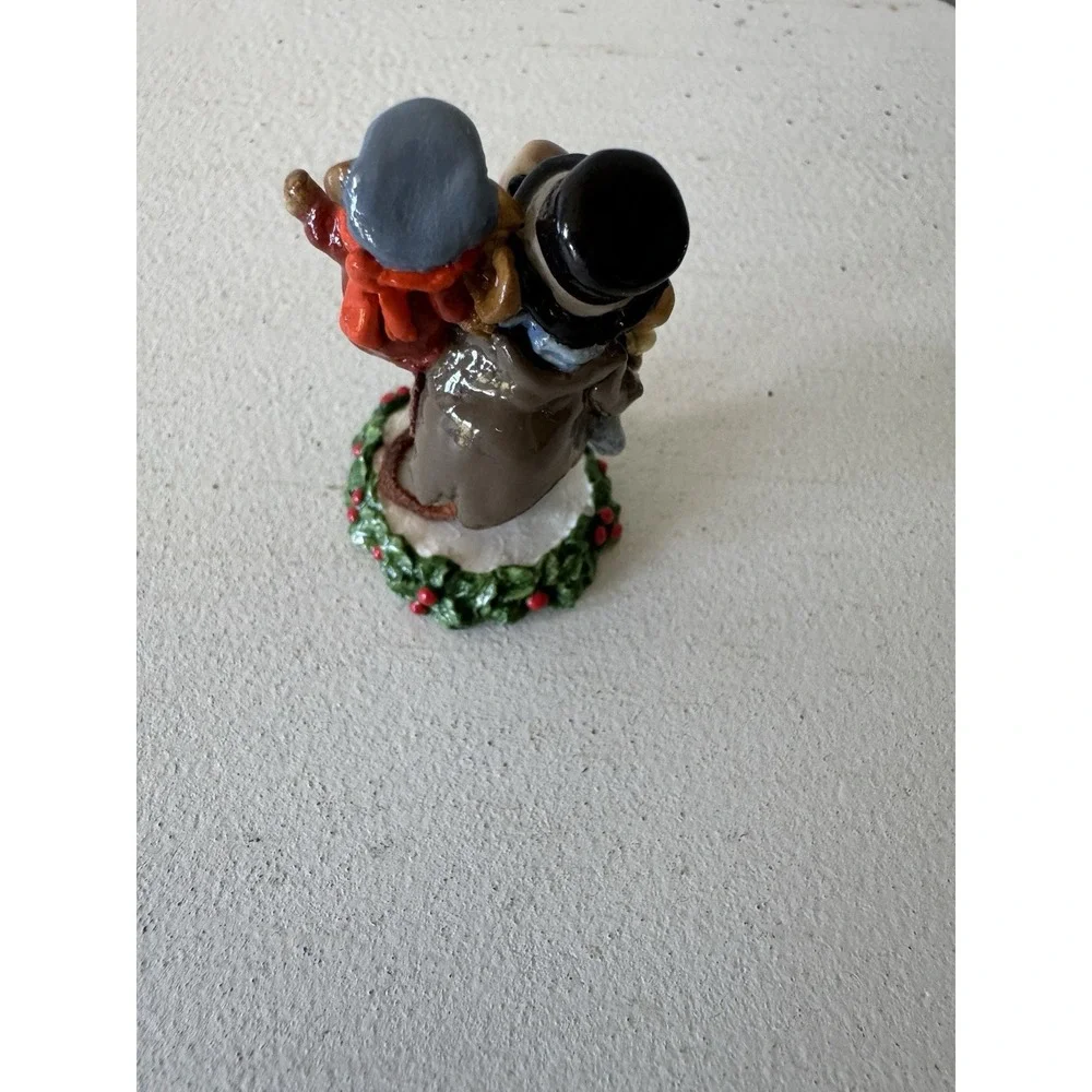Wee Forest Folk Bob Cratchit Tiny Tim CC-02 1987 Signed AP Carol - CHIPPED